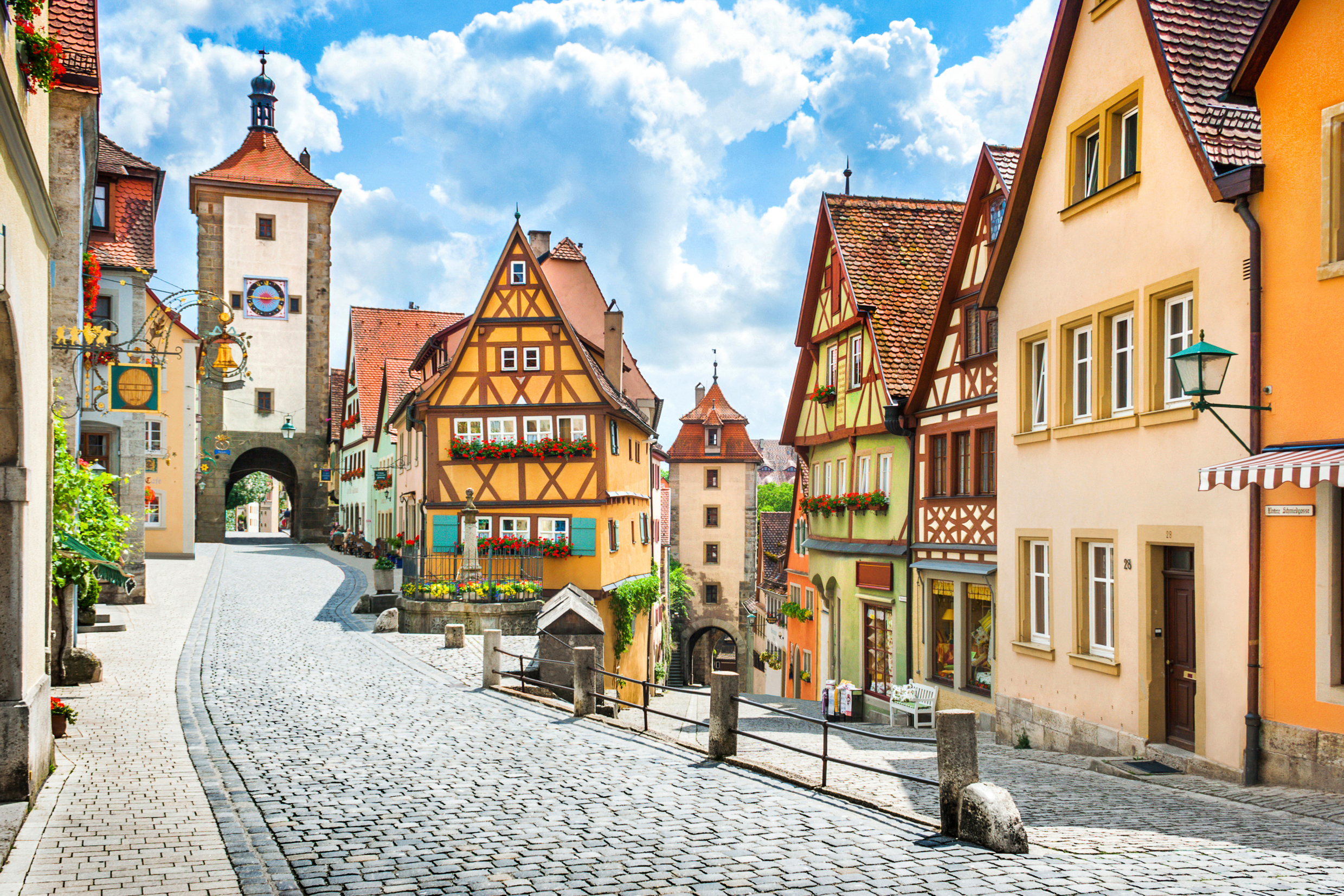 Beautiful,Postcard,View,Of,The,Famous,Historic,Town,Of,Rothenburg